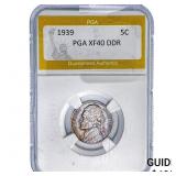 1939 Jefferson Nickel PGA XF40 DDR