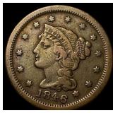 1846 Braided Hair Large Cent NEARLY UNCIRCULATED