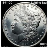 1891-CC Spitting Eagle Morgan Silver Dollar