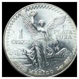 1985 Mexico Silver 1 Onza Libertad SUPERB GEM BU