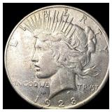 1928-S Silver Peace Dollar NEARLY UNCIRCULATED