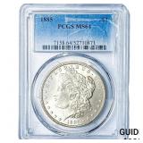1885 Morgan Silver Dollar PCGS MS64