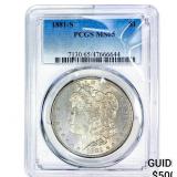 1881-S Morgan Silver Dollar PCGS MS65