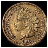 1863 Indian Head Cent NEARLY UNCIRCULATED