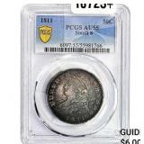 1811 Capped Bust Half Dollar PCGS AU55 Small 8