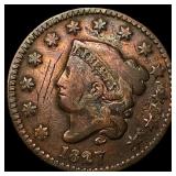 1827 Coronet Head Large Cent LIGHTLY CIRCULATED