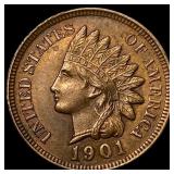1901 Indian Head Cent CLOSELY UNCIRCULATED