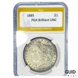1885 Morgan Silver Dollar PGA Brilliant UNC