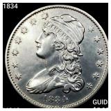 1834 Capped Bust Quarter UNCIRCULATED