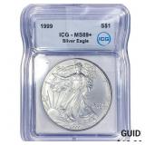 1999 Silver Eagle ICG MS69+
