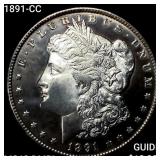 1891-CC Morgan Silver Dollar CHOICE BU DMPL