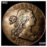 1802 Draped Bust Large Cent CLOSELY UNCIRCULATED