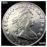 1803 Draped Bust Half Dollar HIGH GRADE