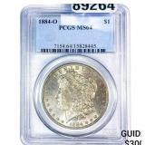 1884-O Morgan Silver Dollar PCGS MS64