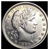 1893 Silver Barber Quarter CLOSELY UNCIRCULATED