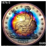 1876-S Silver Trade Dollar CHOICE BU+