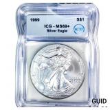1999 Silver Eagle ICG MS69+