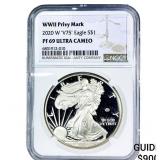 2020-W Silver Eagle NGC PF69 Ultra Cameo