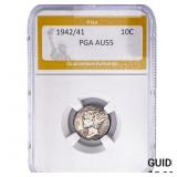 1942/41 Mercury Silver Dime PGA AU55