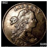 1802 Draped Bust Large Cent CLOSELY UNCIRCULATED