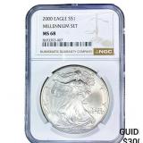 2000 Silver Eagle NGC MS68