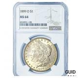 1899-O Morgan Silver Dollar NGC MS64