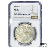 1898-O Morgan Silver Dollar NGC MS63
