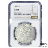 1880-O Morgan Silver Dollar NGC AU58