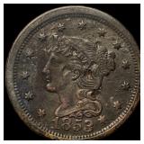 1853 Braided Hair Large Cent HIGH GRADE