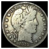 1912 Barber Half Dollar LIGHTLY CIRCULATED