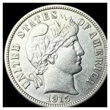1915 Barber Dime CLOSELY UNCIRCULATED
