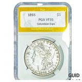 1893 Morgan Silver Dollar PGA VF35