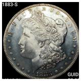 1883-S Morgan Silver Dollar CHOICE BU PL