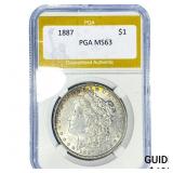 1887 Morgan Silver Dollar PGA MS63