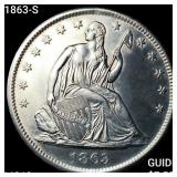 1863-S Seated Liberty Half Dollar