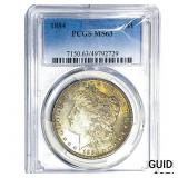 1884 Morgan Silver Dollar PCGS MS63