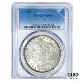 1886 Morgan Silver Dollar PCGS MS64