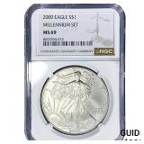 2000 Silver Eagle NGC MS69