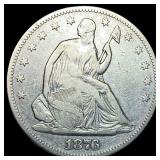 1876-S Silver Half Dollar LIGHTLY CIRCULATED
