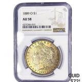 1889-O Morgan Silver Dollar NGC AU58