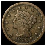 1846 Braided Hair Large Cent LIGHTLY CIRCULATED