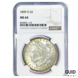 1899-O Morgan Silver Dollar NGC MS64