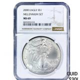 2000 Silver Eagle NGC MS69