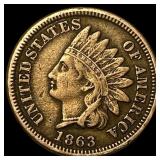 1863 Indian Head Cent LIGHTLY CIRCULATED
