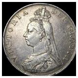 1887 Silver Crown Great Britain CHOICE AU
