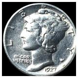 1927-D Silver Mercury Dime CHOICE AU