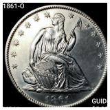 1861-O Seated Liberty Half Dollar
