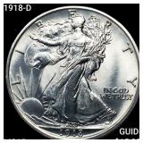 1918-D Walking Liberty Half Dollar