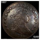 1807 Draped Bust Half Dollar CHOICE AU