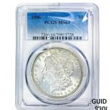 1886 Morgan Silver Dollar PCGS MS64